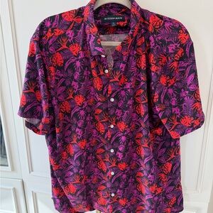 Mizzen+Main Tropical Purple and Red Men's Shirt